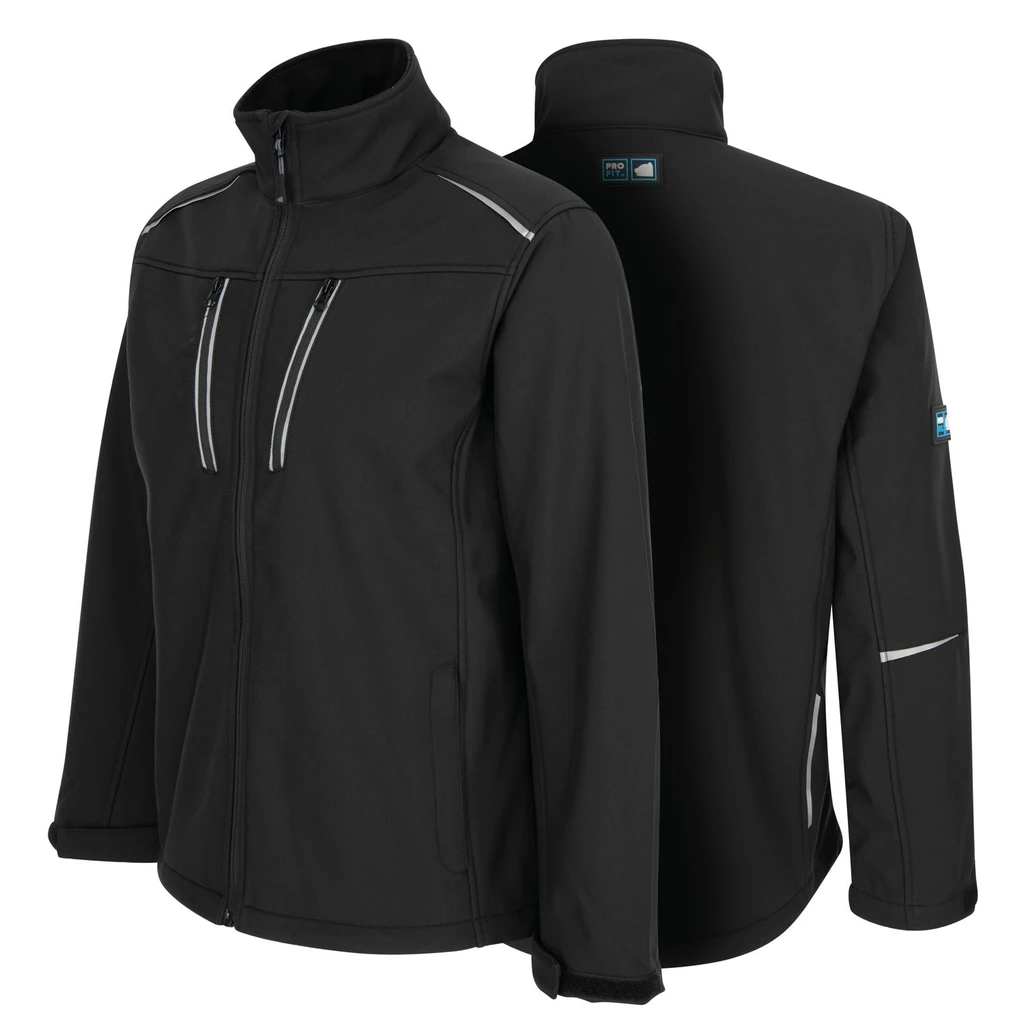 Softshell-Jacke, schwarz