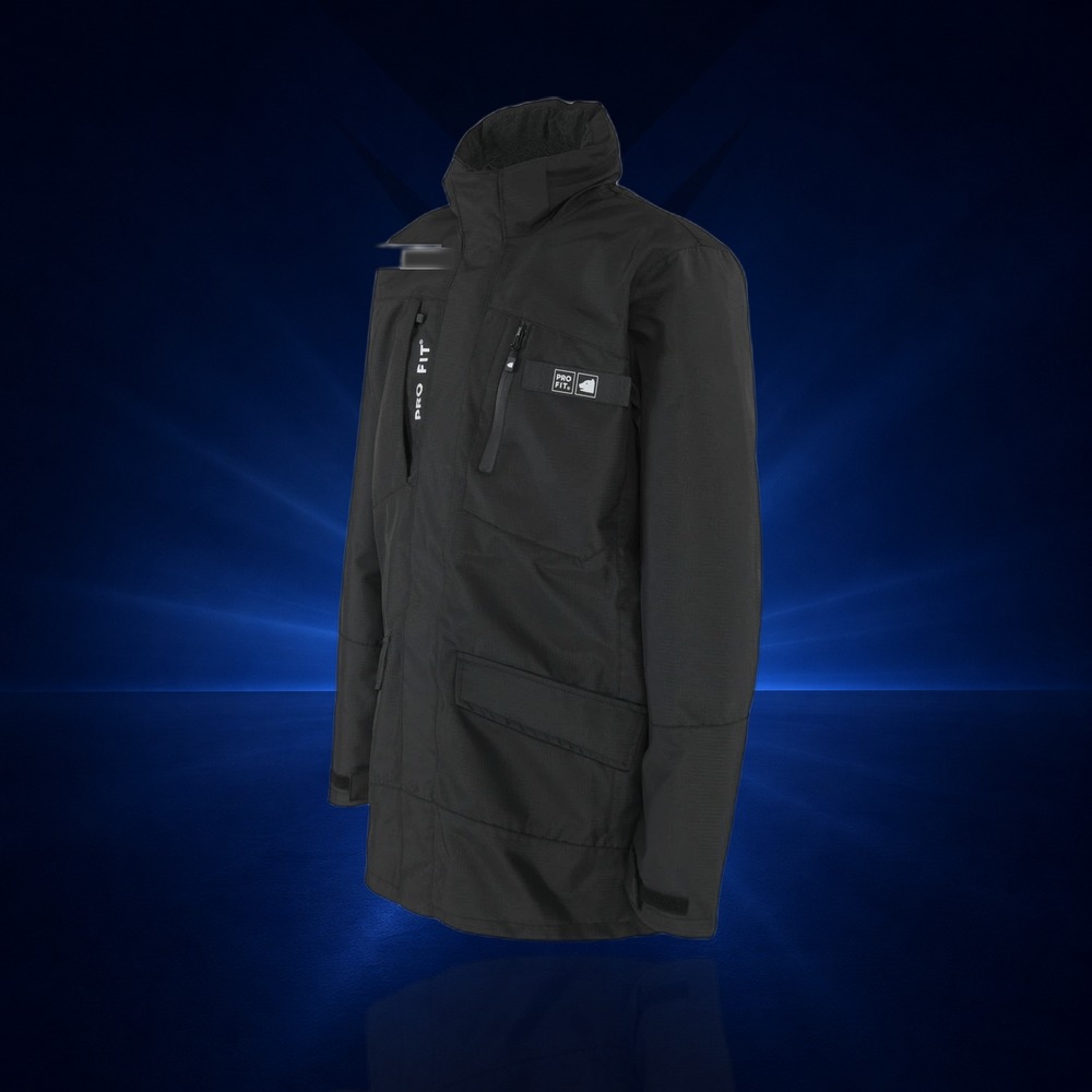 Parka, wasserdicht, Zip-in-Funktion schwarz