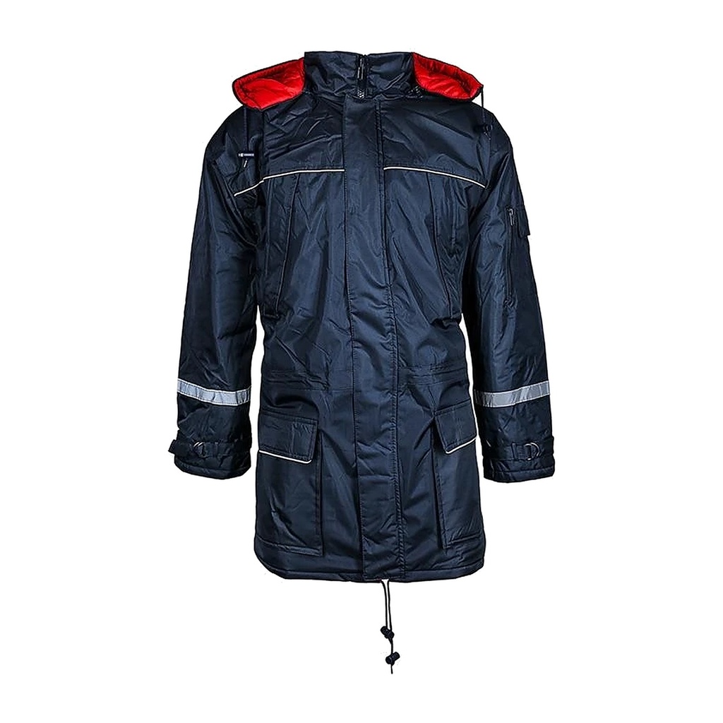 [911-XXL] See-Parka, marine, Reflexstreifen (XXL)