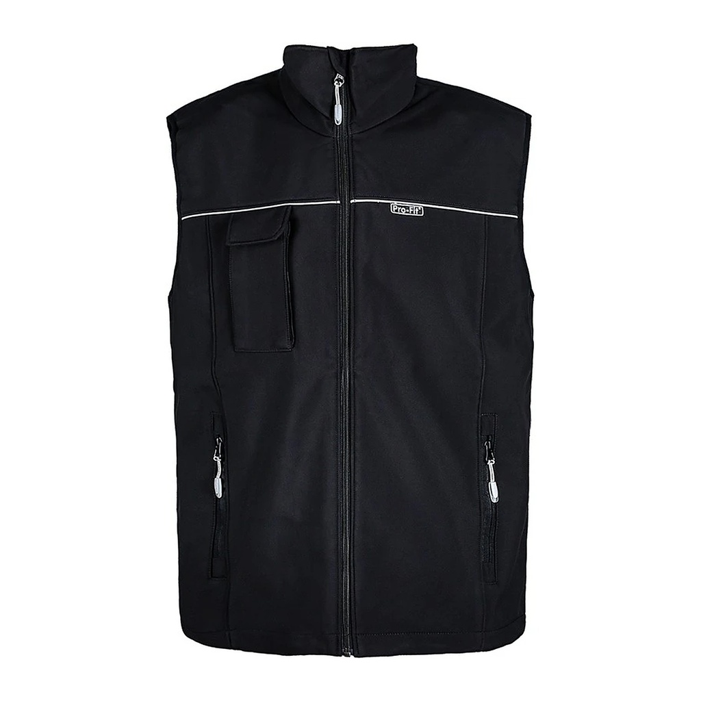 [462-M] Arbeitsweste Softshell-Weste schwarz (M)