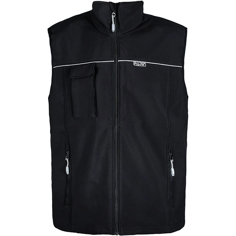 Arbeitsweste Softshell-Weste schwarz S
