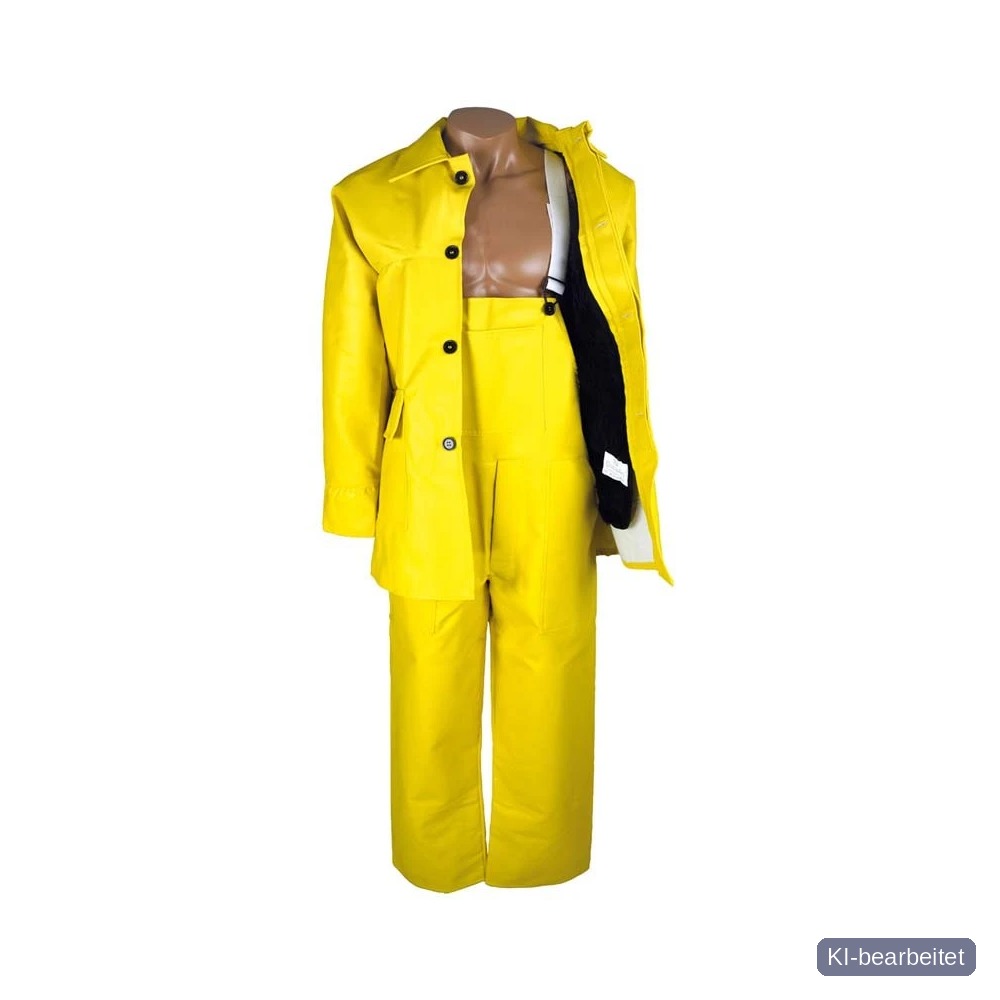 [902-M] PU-Winterbau-Jacke, gelb (M)