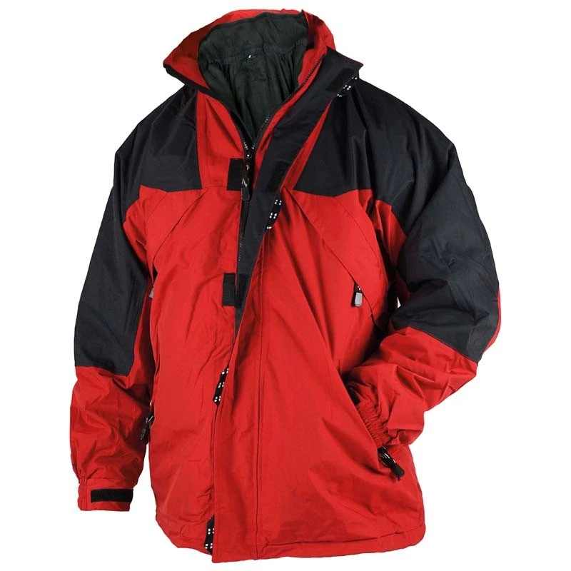 [281-L] Multifunktionsjacke, rot/schwarz (L)