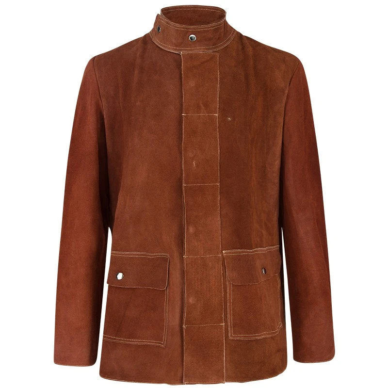 [310-M] Sebatan-Lederjacke, mit Druckknöpfen (M)