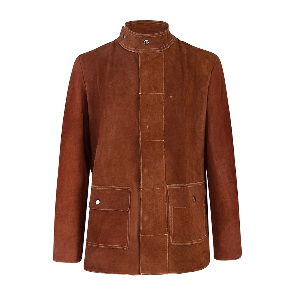 [310-M] Sebatan-Lederjacke, mit Druckknöpfen (M)