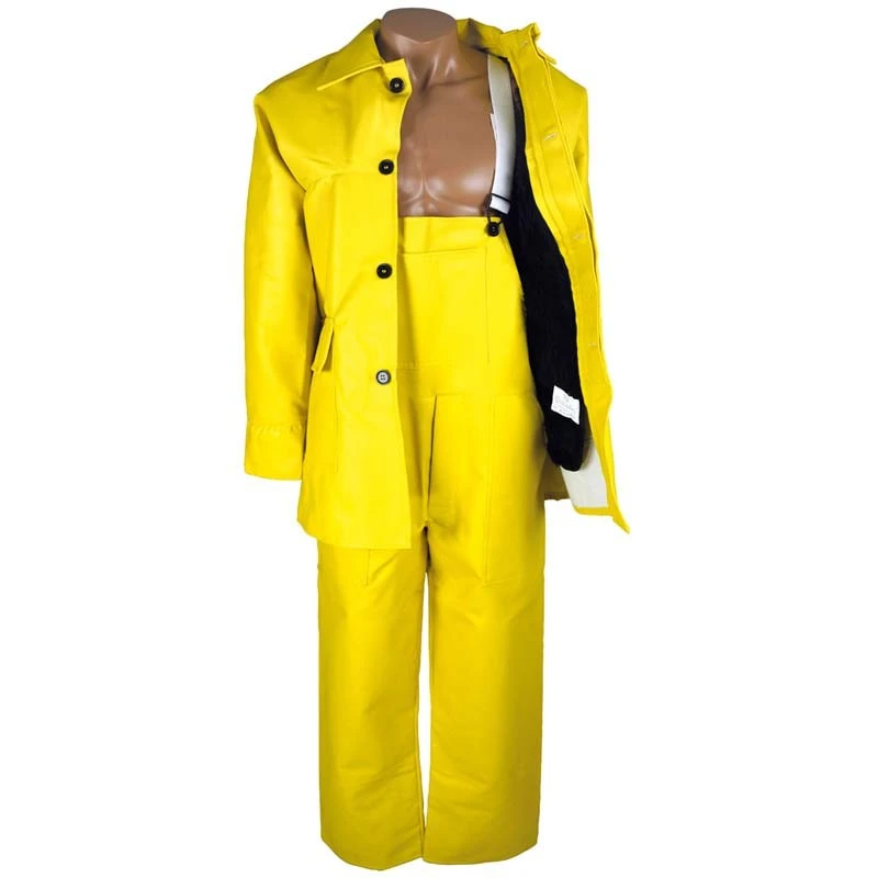 [904-5] PU-Winterbau-Latzhose, gelb (5)