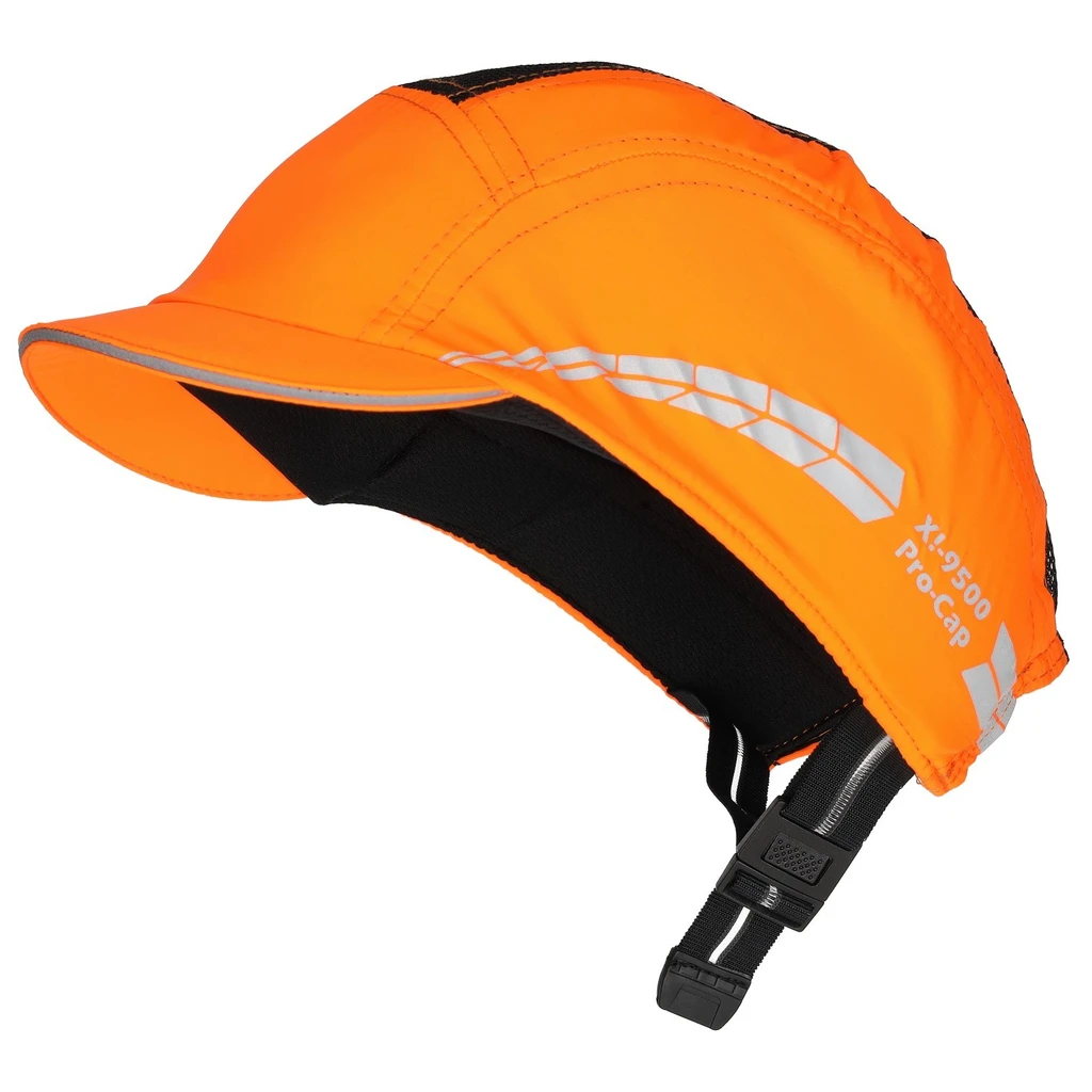 Anstoßkappe X!-9500 Pro Cap, Neon, kurzer Schirm 2,5 cm (Neonorange)