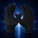 Strickhandschuhe, grob, schwarz, einseitig Noppen
