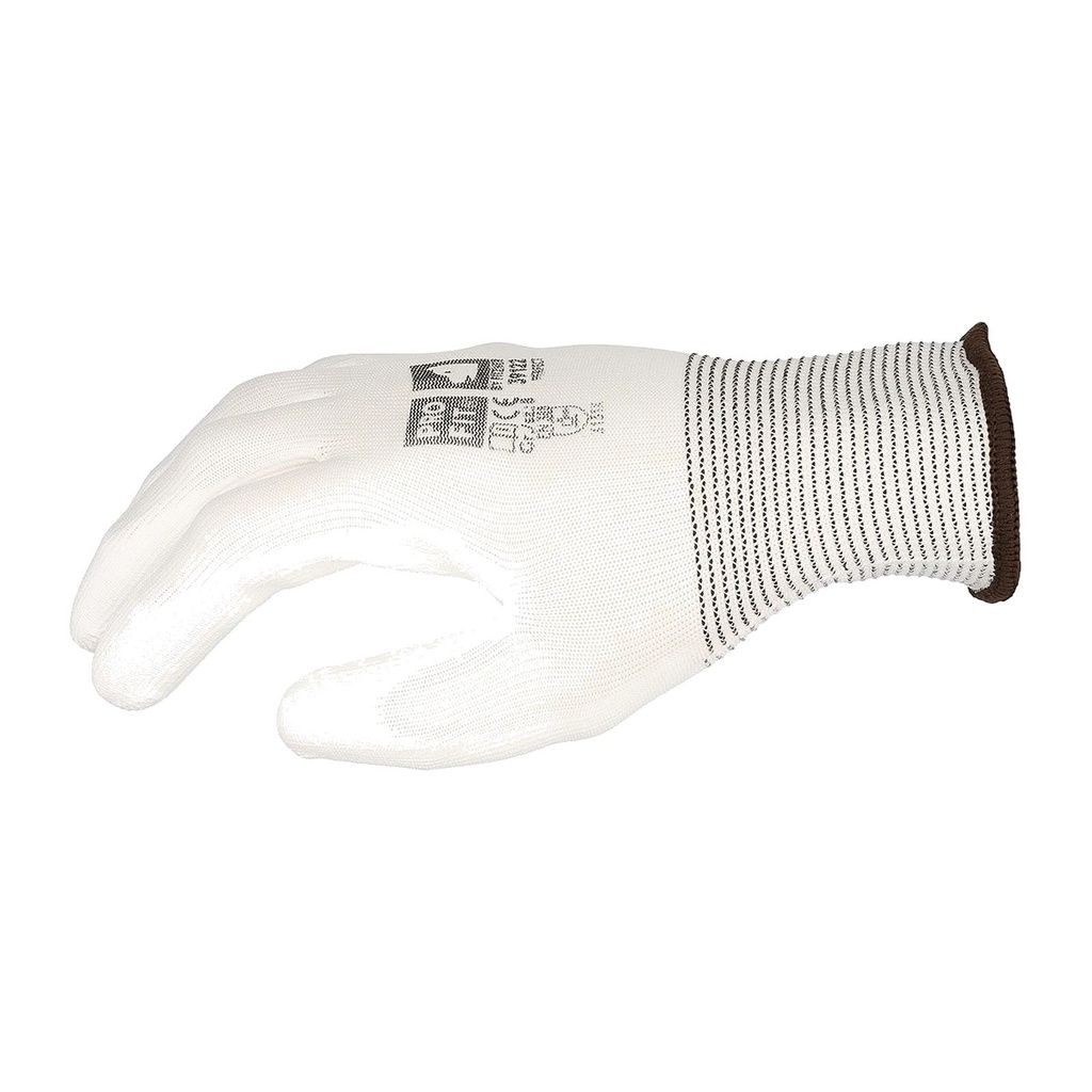[S39122-6] PU Handschuh "Perfect", weiß (6)