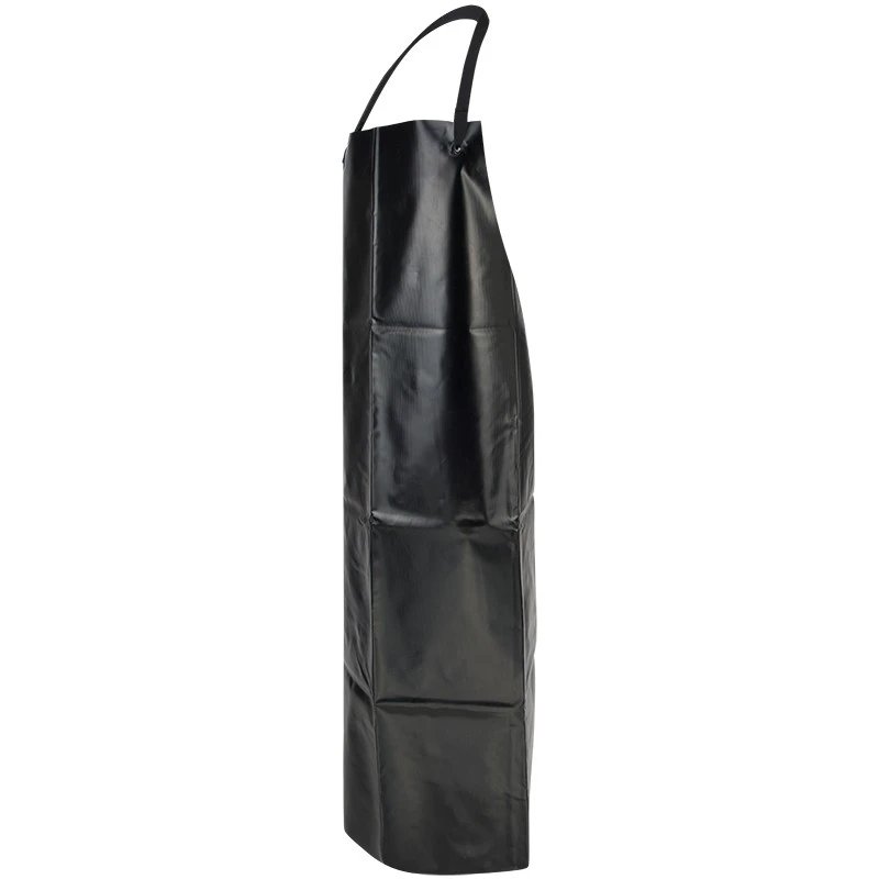 PVC Schürze, Latzschürze, 90 x 120 cm, Schwarz