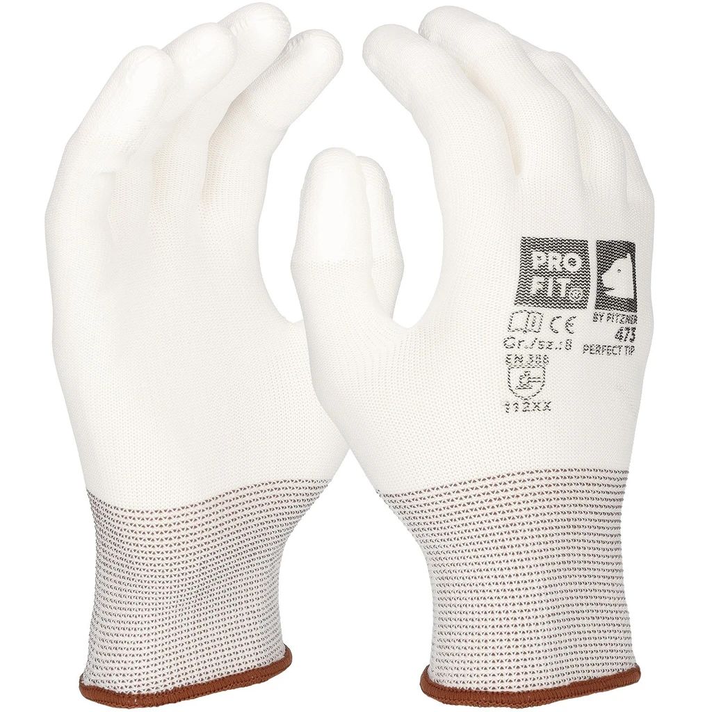 [473-6] Arbeitshandschuhe "Perfect tip", Fingerspitzen PU beschichtet (6)