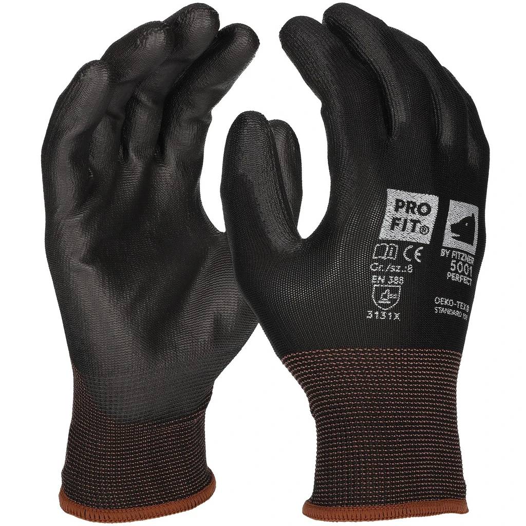 [S5001-7] PU Handschuh "Perfect", schwarz (7)