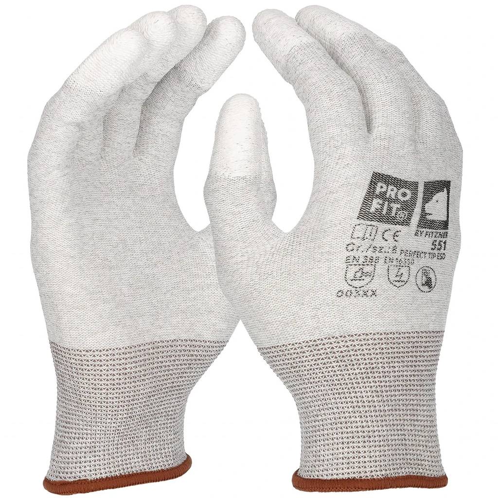[551-6] ESD Handschuh "Perfect tip esd" Fingerkuppen PU beschichtet (6)