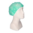 PP-Baretthaube Grün, ca. 53cm, 1 Pack =100 St., Cat. I
