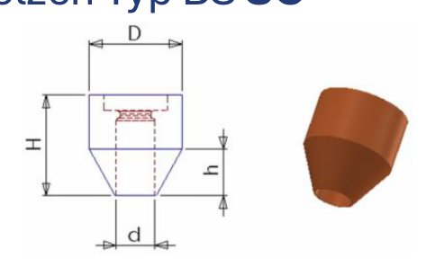[SG-M10] Eisengewindebolzen mit Schutzkappe BS (M10x1,5)