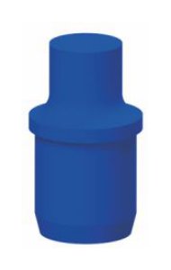 [MTP-392] Zylindrischer Stopfen mit Fase und Anfasser MTP (10.01mm B=8.9mm L=11.43mm orange)