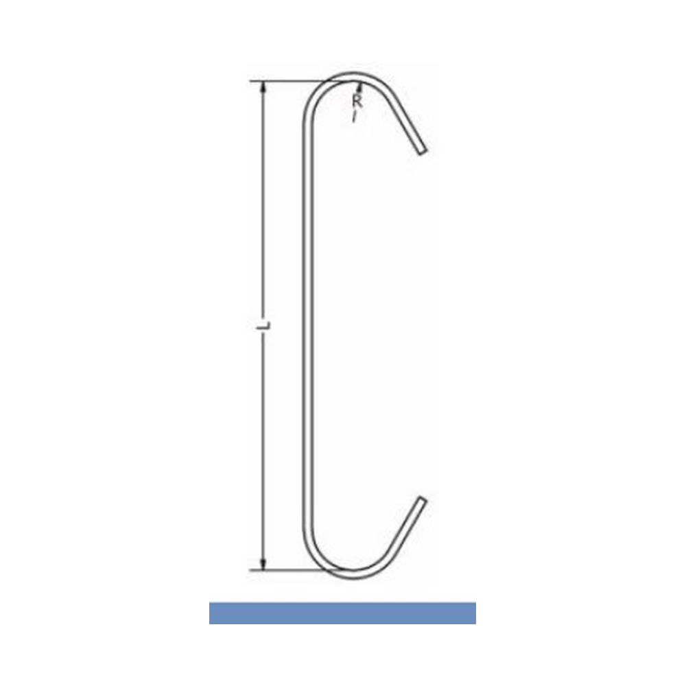 [RP11 100x1,5] Standardhaken Typ RP11 (100 mm, 1.5 mm)