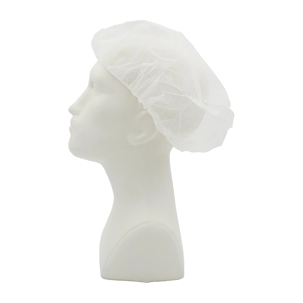 [0405] PP-Baretthaube weiß, ca. 53cm, 1 Pack =100 St., Cat. I