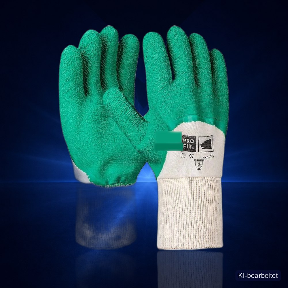 Multi-Grip Latex-Handschuh, Strickbund 7