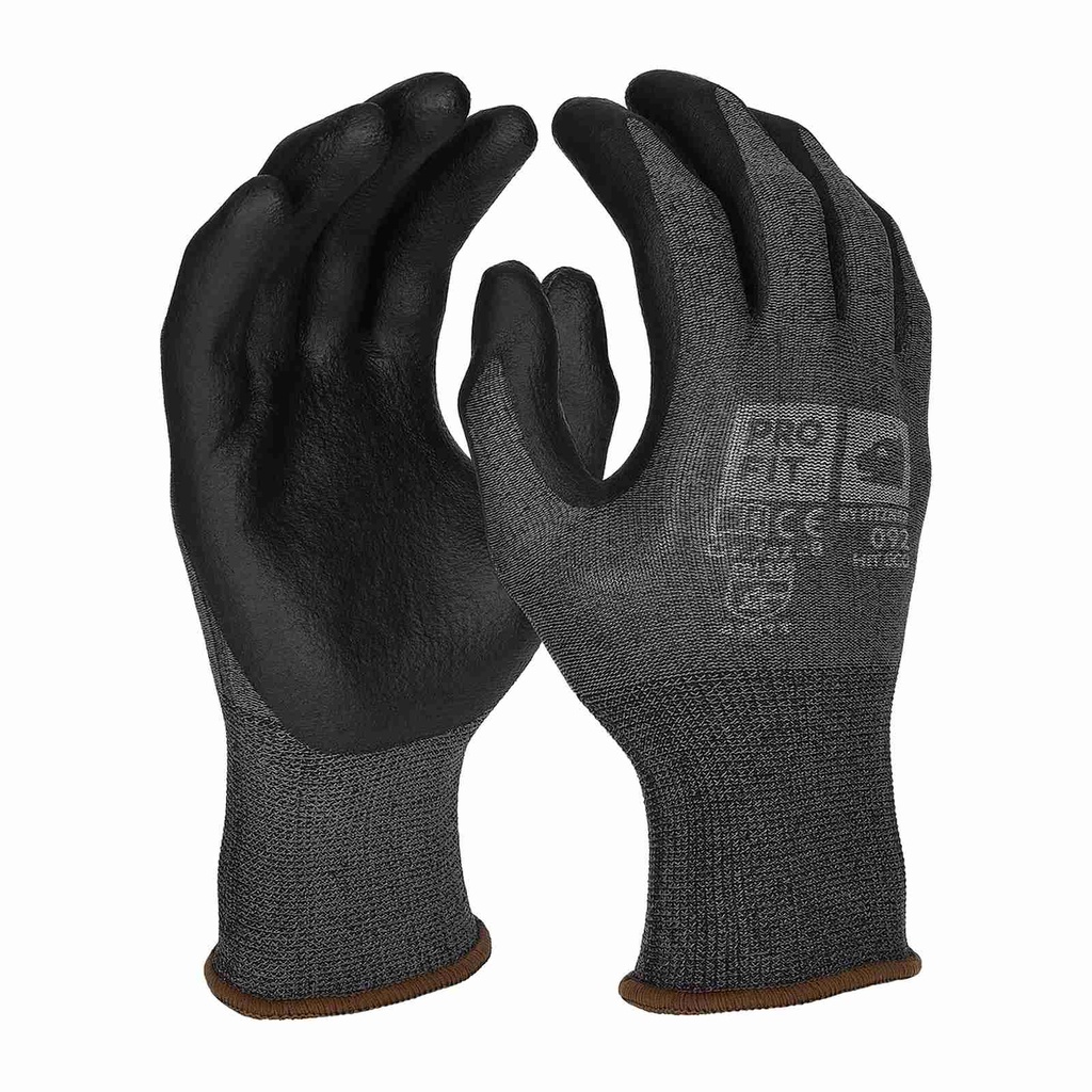 [092-8] Nitril Handschuhe, Nitrilschaum, grau/schwarz (8)
