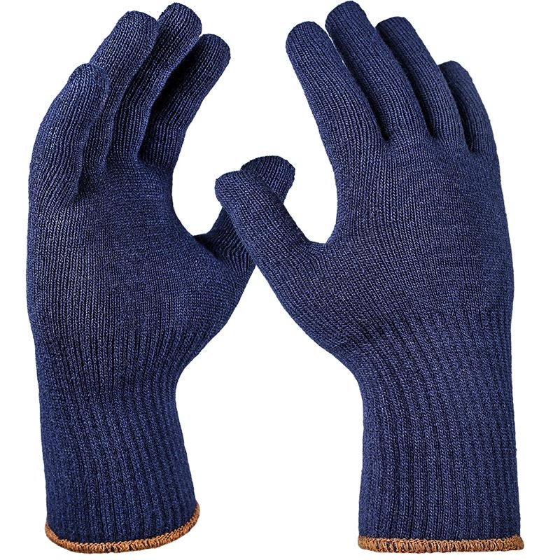 [5201-7] PVC Handschuhe "Pirat", rotbraun, Strickbund 8 (7)
