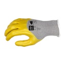 Nitril Handschuhe "Wüste", 3/4 beschichtet, gelb, premium