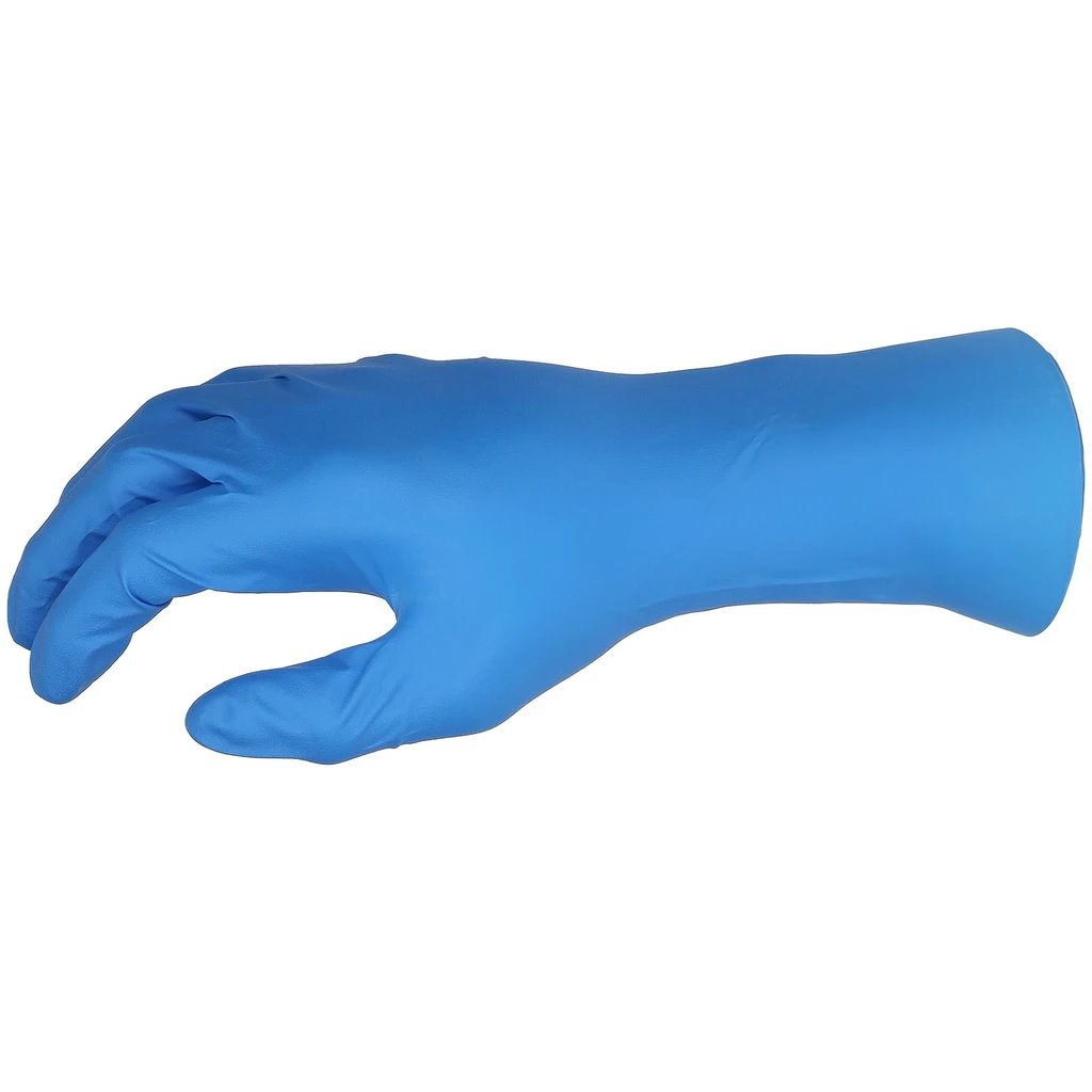 [T11371-S/7] Nitril Einweghandschuhe, High Risk, 30 cm, blau, 50 St ve/box XL/10 (S/7)