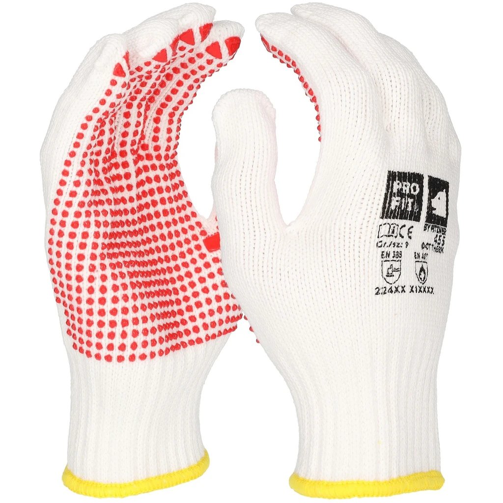 Hitzeschutzhandschuh "Dot therm", doppelstrick, weiß, Noppen 7
