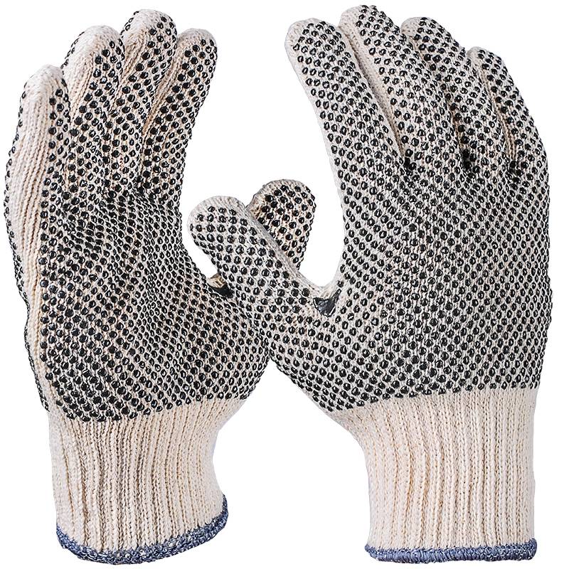 [519-8] Strickhandschuhe, grob, natur, beidseitig Noppen 10 (8)