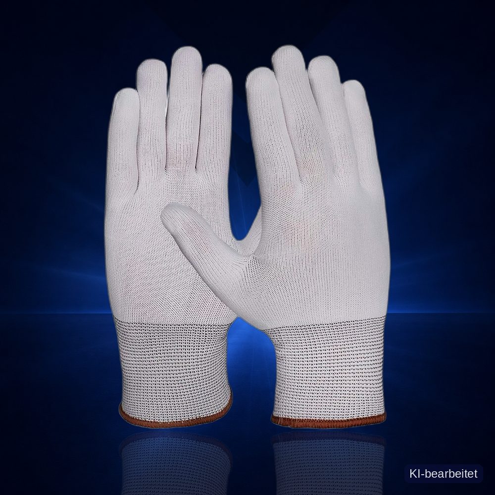 [524-6] Nylon-Feinstrickhandschuh, Rundstrick, ohne Beschichtung (6)