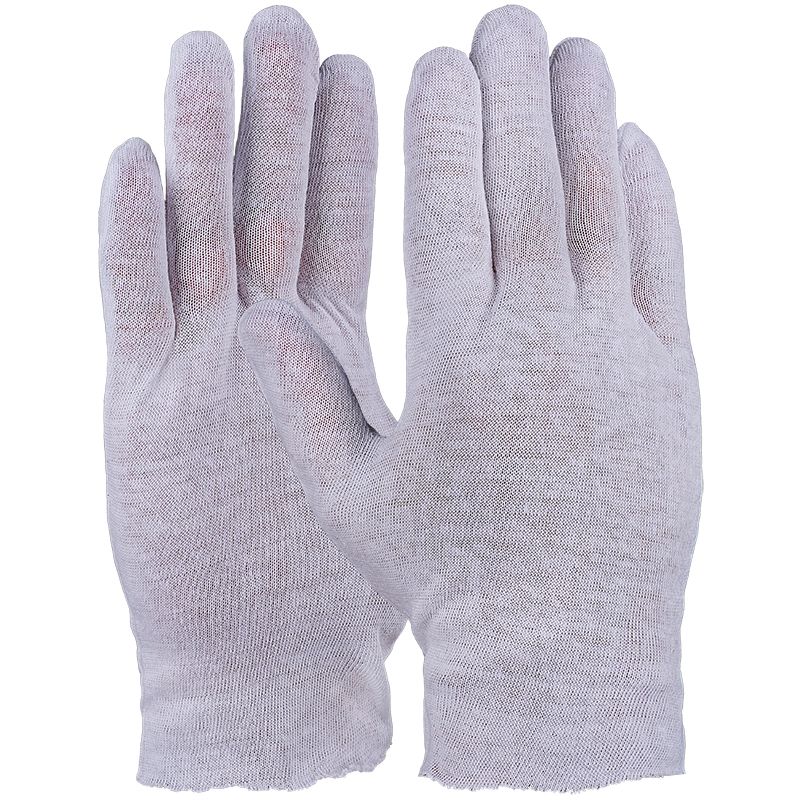 Baumwollhandschuh, trikot, weiß, standard, gesäumt 10