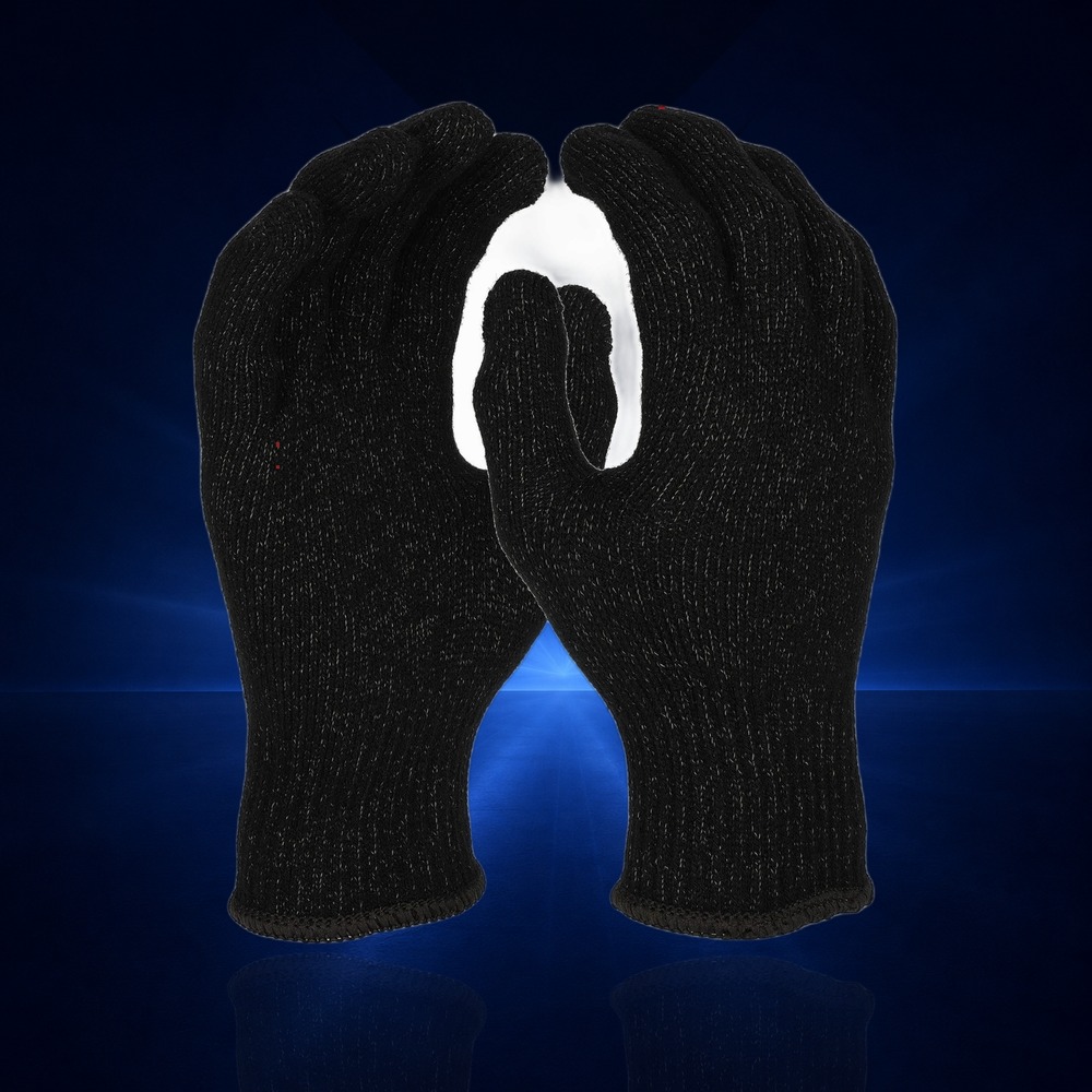 [640351] Fleece Feinstrickhandschuh, Winter, mit Silberfaden