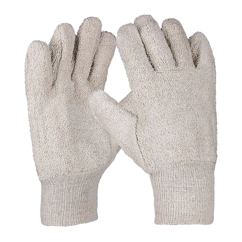[670411] Baumwollhandschuh, Bauwollschlinge, 27 cm, Strickbund 10