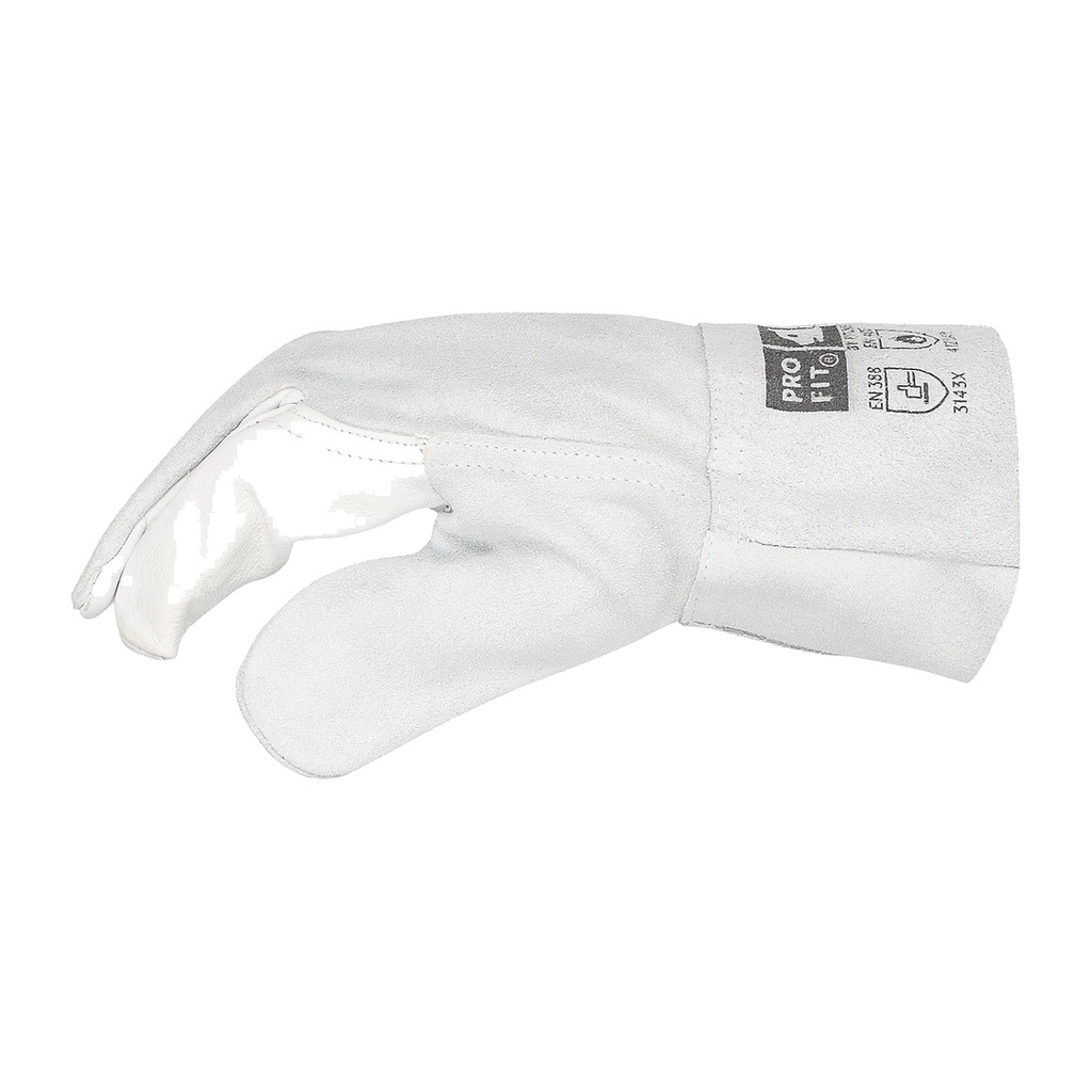 [531511] Kombi Rind Leder Arbeitshandschuh, "Eisen", 27 cm 10