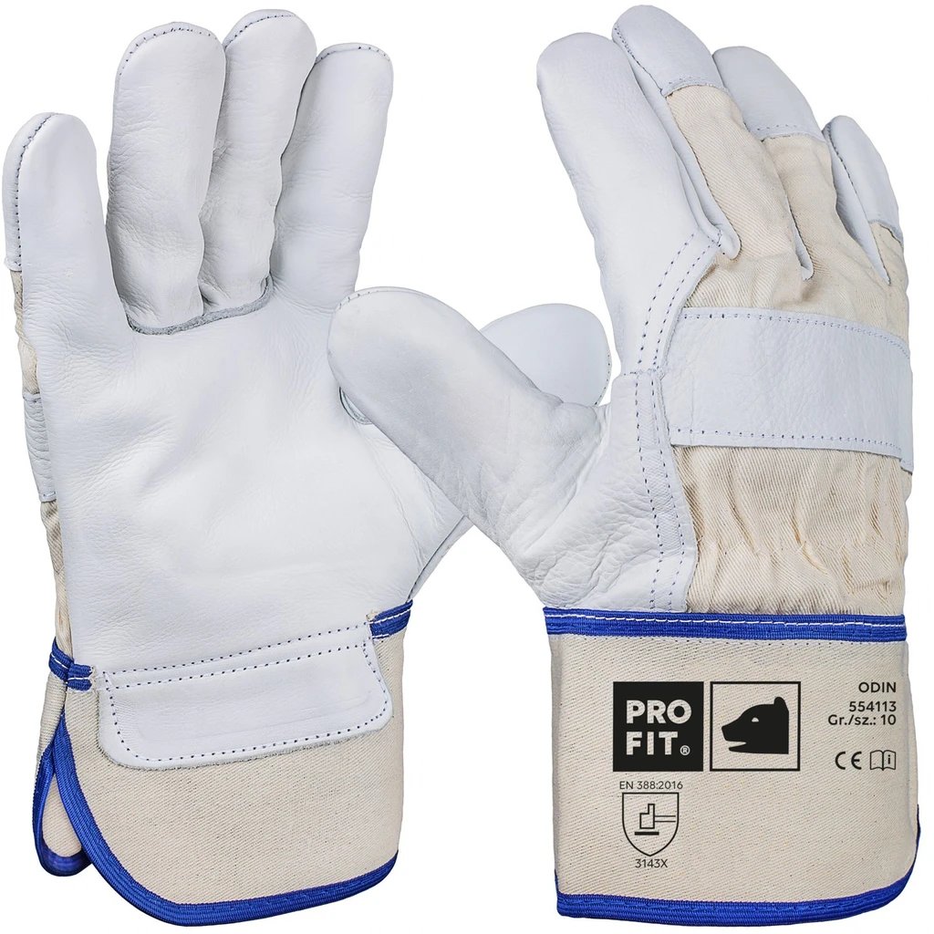 [554113-9] Leder Arbeitshandschuhe, "Watt", natur (9)