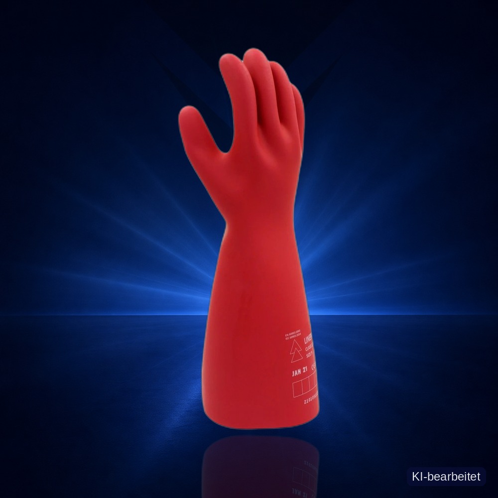 Elektriker Handschuhe 7500V, rot, Klasse 1, 41 cm