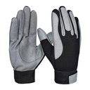 Mechaniker Handschuh, mit Klett, grau, schwarz 8