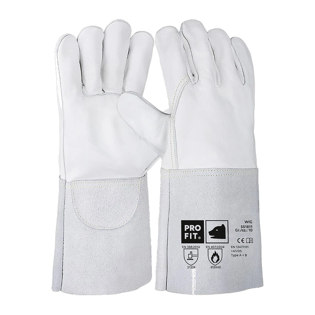 [551811] Schweißerhandschuh Rindnappaleder, 35 cm 10