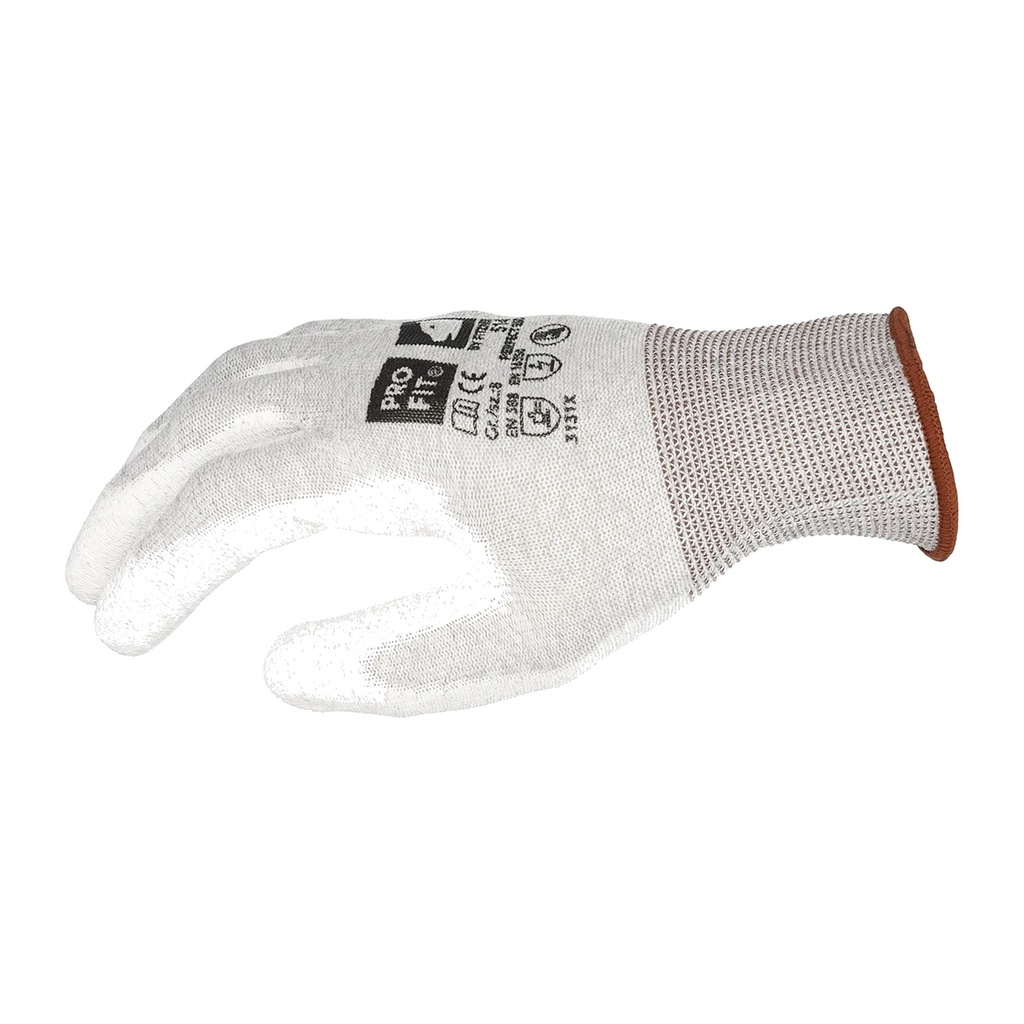 [514-6] ESD Handschuh "Perfect esd", PU beschichtet, weiß (6)