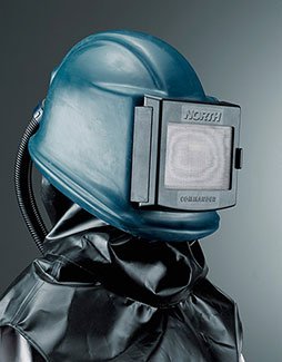 Strahlerschutzhelm A133130-00 Commander mit Lederumhang