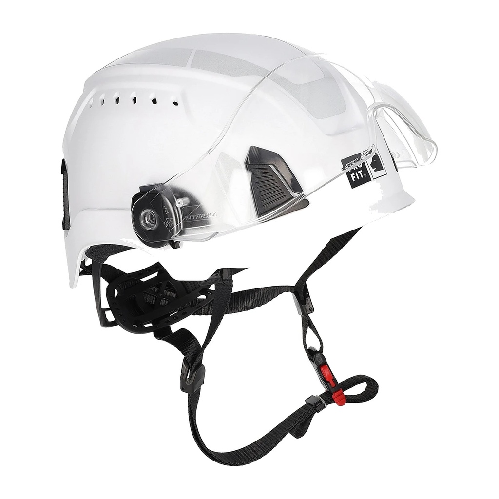 [15501] Schutzhelm Visier "F!-Rock", klar, + Klickhalterung