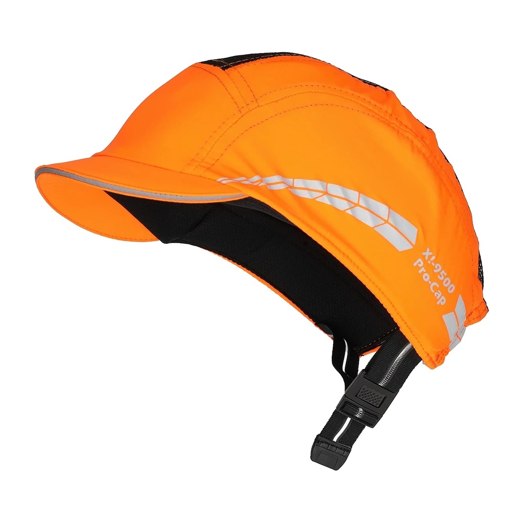 [9571] Anstoßkappe X!-9500 Pro Cap, neonorange, kurzer Schirm 2,5 cm