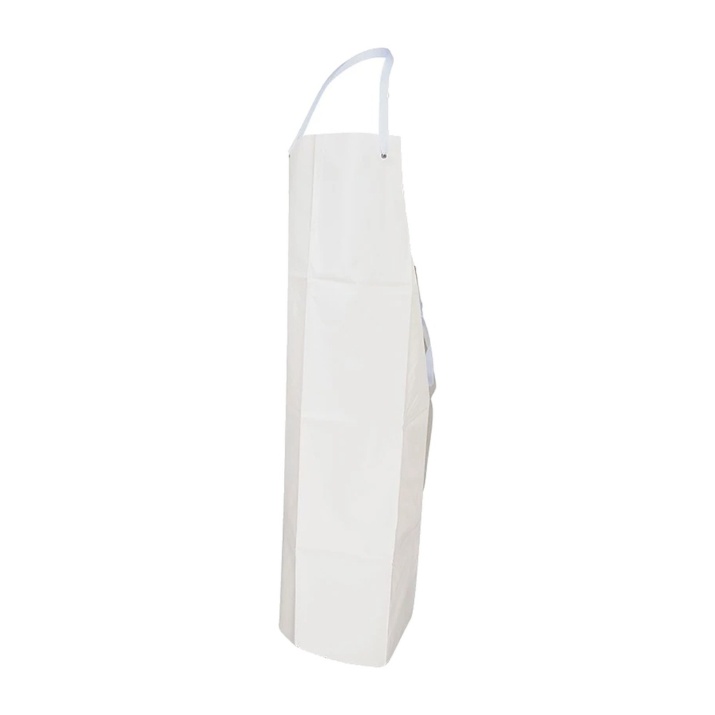 PVC Schürze, Latzschürze, 90 x 120 cm, weiß
