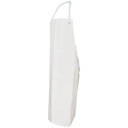 PVC Schürze, Latzschürze, 90 x 120 cm, weiß