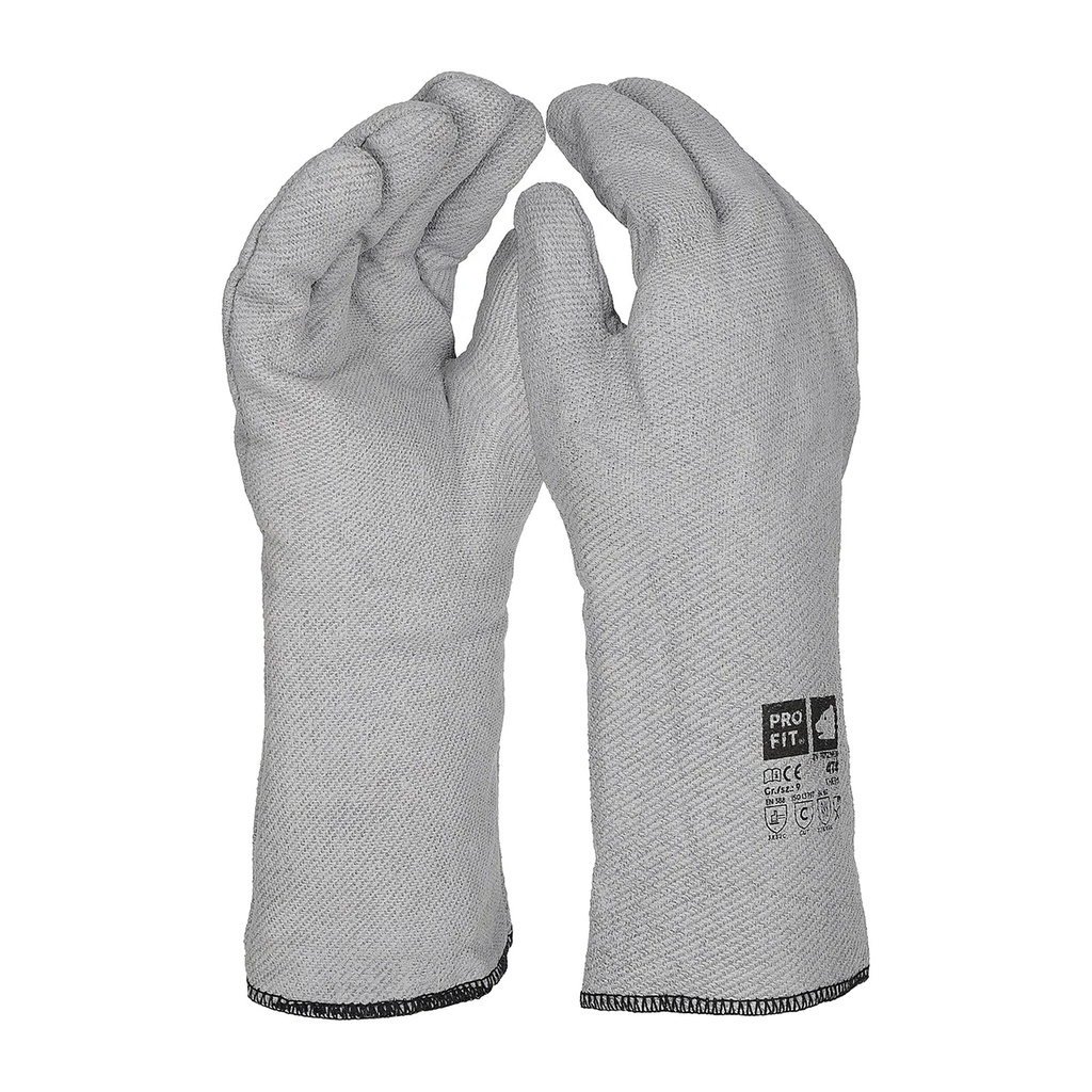 [474-9] Nitril Hitzeschutzhandschuh 35 cm, grau 9 (9)