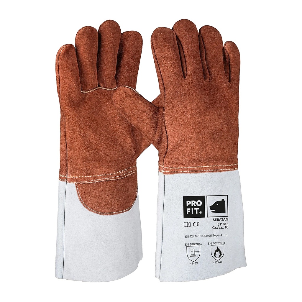 [511815] Hitzeschutzhandschuh, Sebatanleder, 5-Finger, 35 cm 10