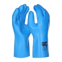 Latex Chemikalienschutzhandschuhe "Super Blue", blau, glatt 11