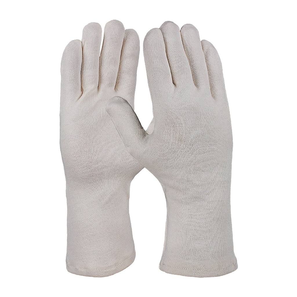 [632176] Baumwollhandschuh, Trikot, natur, schwer, gesäumt, 35 cm 10