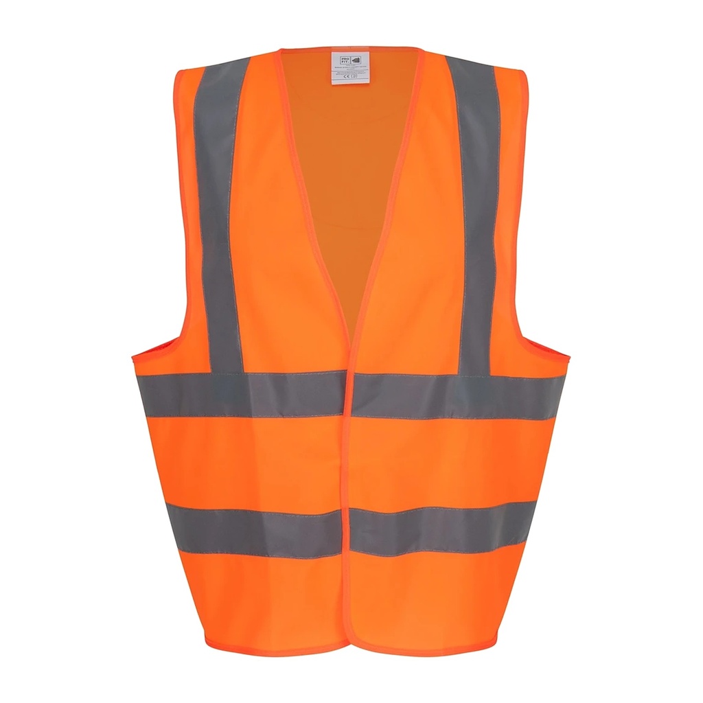 Warnweste, orange, mit Schulterreflex