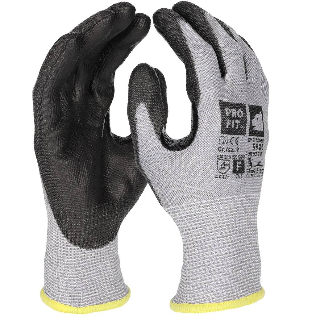 [9906-6] PU Schnittschutzhandschuh "Perfect Cut F", grau 12 (6)